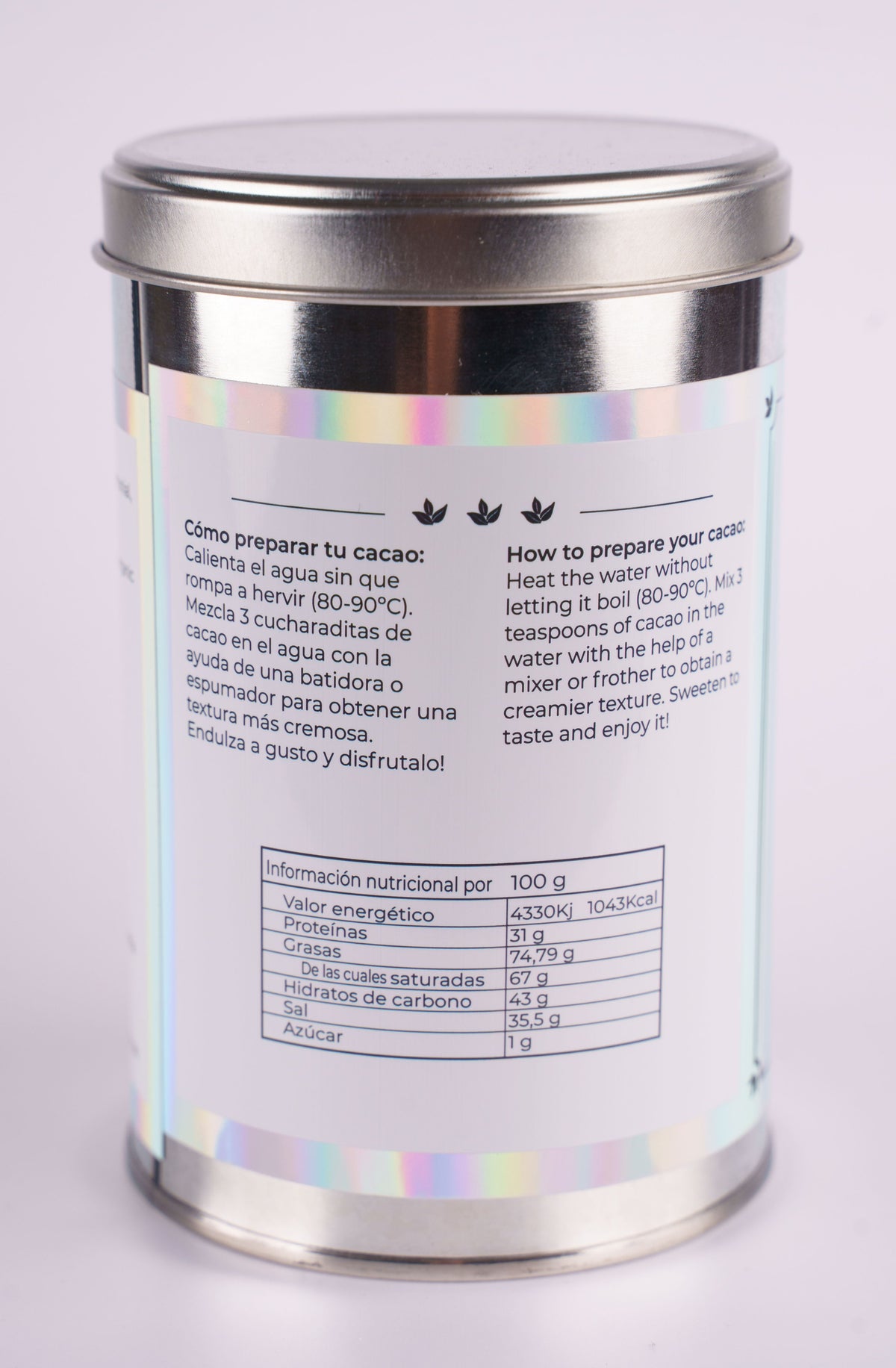 Cacao Kids Sumay — Leche de coco y vainilla 350g