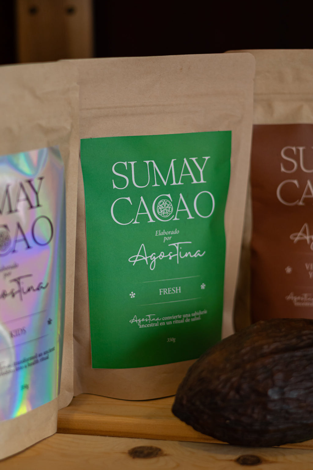 Fresh — Cacao con jengibre, cayena, lemongrass y vainilla - 350 g picado