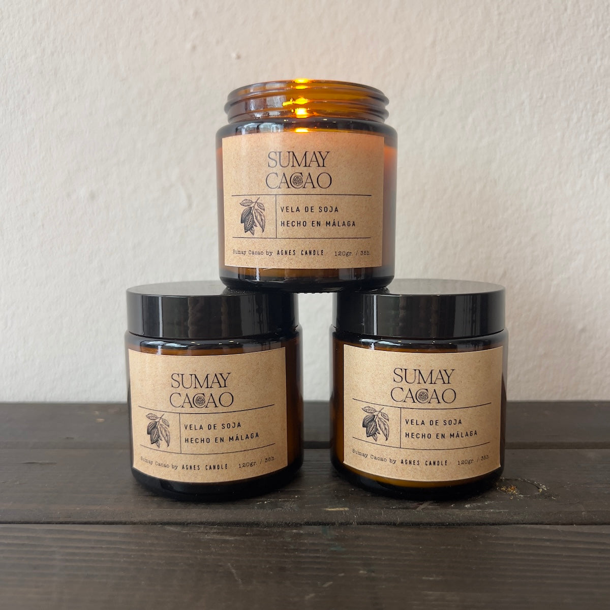 Vela Artesanal de Soja Sumay Cacao