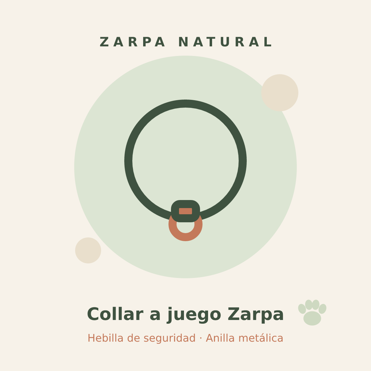 Collar a juego Zarpa Natural