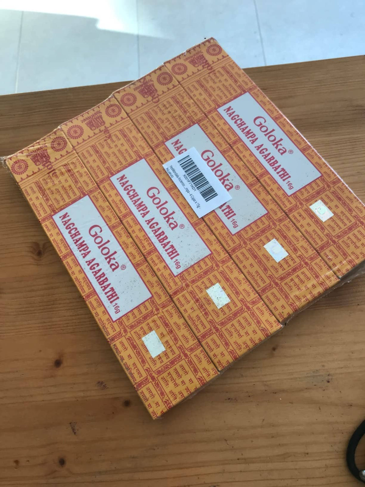 Incienso Goloka Nag Champa hecho a mano