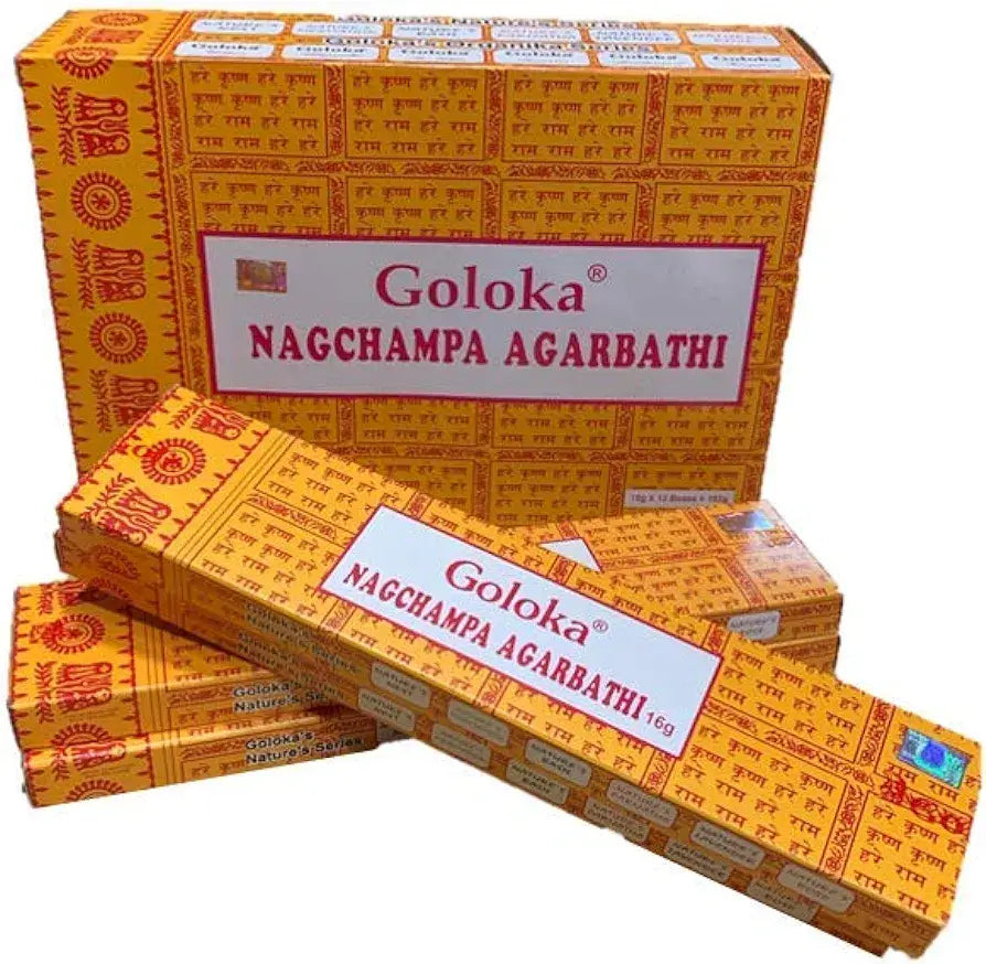 Incienso Goloka Nag Champa hecho a mano